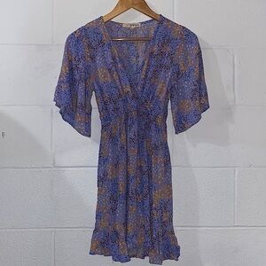 NWOT Rewind Purple Floral Dress size XS